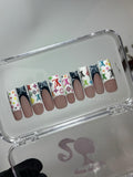 NO.465 Handmade Nails custom LV nails Reusable Nail For Wedding&Parties ｜Amourwa