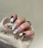 NO.467 Handmade Nails Van Cleef Inspired Luxury nails Reusable Nail For Wedding&Parties ｜Amourwa