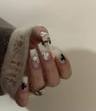 NO.467 Handmade Nails Van Cleef Inspired Luxury nails Reusable Nail For Wedding&Parties ｜Amourwa