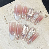 NO.434 Amourwa custom Handmade Personalized Press-On Nails Snake Nail For Every Occasion Weddings, Parties & More Luxury Nail Art