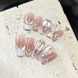 NO.434 Amourwa custom Handmade Personalized Press-On Nails Snake Nail For Every Occasion Weddings, Parties & More Luxury Nail Art