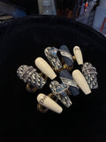 NO.460 Handmade Nails custom Dior nails Reusable Nail For Wedding&Parties ｜Amourwa