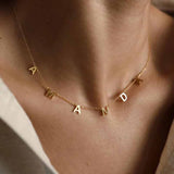 Amourwa Custom Name Necklace Tarnish Free Bset Gift Jewelry