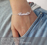 Amourwa Custom Name Necklace /Bracelet Jewelry Gift