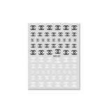 Luxury Designer Inspired Nail Sticker Logo Nail Charms
