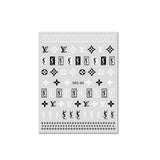 Luxury Designer Inspired Nail Sticker Logo Nail Charms