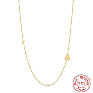 Personalized Initial Name Necklace - Custom Letter Pendant in Gold & Silver - Tarnish Free Daily Jewelry Gift | Amourwa