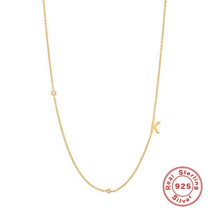 Personalized Initial Name Necklace - Custom Letter Pendant in Gold & Silver - Tarnish Free Daily Jewelry Gift | Amourwa