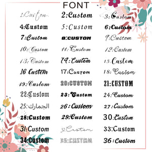 Amourwa Personalized Zircon Name Necklace - Custom Engraved Jewelry for Women/Men Unique Gift Idea for Her Gold & Silver Nameplate Necklace with Free Engraving