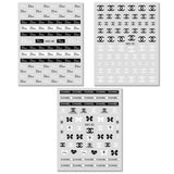 Discover the ultimate designer look with luxury brand nail stickers. Premium full sheet of trendy nail art decals. Fast shipping & easy application!