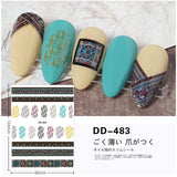 Tide brand nail art sticker light luxury big brand versatile small fragrant wind Japanese nail sticker big brand logo decal nail art jewelry