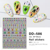 Luxury Designer Inspired Logo Nail Art Stickers | 3D Relief & Ultra-Thin Water Decals for Gel & Press-On Nails