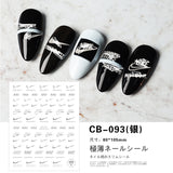 Luxury Designer Inspired Nail Art Stickers |  Logo Decals for Gel & Press-On Nails