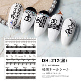 Luxury Designer Inspired Logo Nail Art Stickers | 3D Relief & Ultra-Thin Water Decals for Gel & Press-On Nails