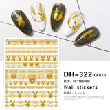 Luxury Designer Inspired Logo Nail Art Stickers | 3D Relief & Ultra-Thin Water Decals for Gel & Press-On Nails