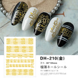 Luxury Designer Inspired Logo Nail Art Stickers | 3D Relief & Ultra-Thin Water Decals for Gel & Press-On Nails
