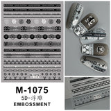 Luxury Designer Inspired Logo Nail Art Stickers | 3D Relief & Ultra-Thin Water Decals for Gel & Press-On Nail