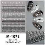 Luxury Designer Inspired Logo Nail Art Stickers | 3D Relief & Ultra-Thin Water Decals for Gel & Press-On Nail