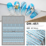 Luxury Designer Inspired Logo Nail Art Stickers | 3D Relief & Ultra-Thin Water Decals for Gel & Press-On Nails
