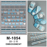 Luxury Designer Inspired Logo Nail Art Stickers | 3D Relief & Ultra-Thin Water Decals for Gel & Press-On Nail