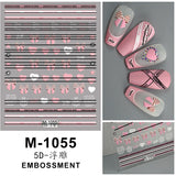 Luxury Designer Inspired Logo Nail Art Stickers | 3D Relief & Ultra-Thin Water Decals for Gel & Press-On Nail