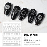 Luxury Designer Inspired Nail Art Stickers |  Logo Decals for Gel & Press-On Nails