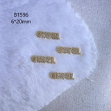 Luxury Designer Inspired Nail Charms | Full Diamond Zircon 3D Nail Art Accessories & Jewelry
