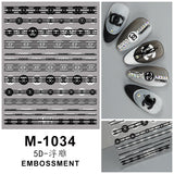 Luxury Designer Inspired Logo Nail Art Stickers | 3D Relief & Ultra-Thin Water Decals for Gel & Press-On Nail