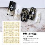 Luxury Designer Inspired Logo Nail Art Stickers | 3D Relief & Ultra-Thin Water Decals for Gel & Press-On Nails