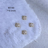 Luxury Designer Inspired Nail Charms | Full Diamond Zircon 3D Nail Art Accessories & Jewelry