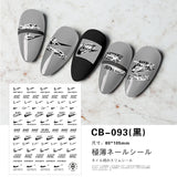 Luxury Designer Inspired Nail Art Stickers |  Logo Decals for Gel & Press-On Nails