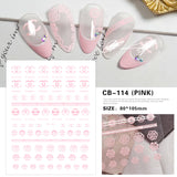 Luxury Designer Inspired Nail Art Stickers |  Logo Decals for Gel & Press-On Nails