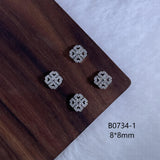 Luxury Designer Inspired Nail Charms | Full Diamond Zircon 3D Nail Art Accessories & Jewelry