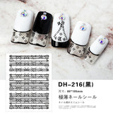 Luxury Designer Inspired Logo Nail Art Stickers | 3D Relief & Ultra-Thin Water Decals for Gel & Press-On Nails