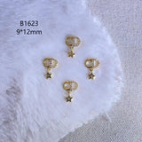Luxury Designer Inspired Nail Charms | Full Diamond Zircon 3D Nail Art Accessories & Jewelry