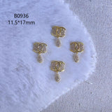 Luxury Designer Inspired Nail Charms | Full Diamond Zircon 3D Nail Art Accessories & Jewelry