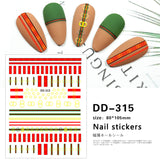 Luxury Designer Inspired Logo Nail Art Stickers | 3D Relief & Ultra-Thin Water Decals for Gel & Press-On Nails