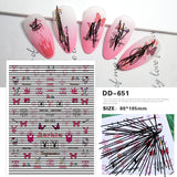 Tide brand nail art sticker light luxury big brand versatile small fragrant wind Japanese nail sticker big brand logo decal nail art jewelry