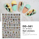Luxury Designer Inspired Logo Nail Art Stickers | 3D Relief & Ultra-Thin Water Decals for Gel & Press-On Nails