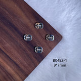 Luxury Designer Inspired Nail Charms | Full Diamond Zircon 3D Nail Art Accessories & Jewelry