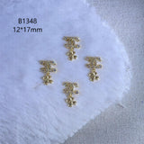 Luxury Designer Inspired Nail Charms | Full Diamond Zircon 3D Nail Art Accessories & Jewelry