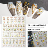 Luxury Designer Inspired Nail Art Stickers |  Logo Decals for Gel & Press-On Nails