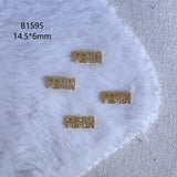Luxury Designer Inspired Nail Charms | Full Diamond Zircon 3D Nail Art Accessories & Jewelry