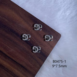 Luxury Designer Inspired Nail Charms | Full Diamond Zircon 3D Nail Art Accessories & Jewelry