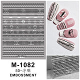 Luxury Designer Inspired Logo Nail Art Stickers | 3D Relief & Ultra-Thin Water Decals for Gel & Press-On Nail