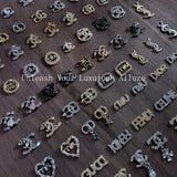Luxury Designer Inspired Nail Charms | Full Diamond Zircon 3D Nail Art Accessories & Jewelry