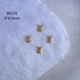 Luxury Designer Inspired Nail Charms | Full Diamond Zircon 3D Nail Art Accessories & Jewelry