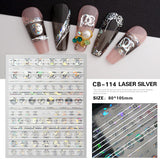 Luxury Designer Inspired Nail Art Stickers |  Logo Decals for Gel & Press-On Nails