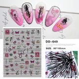 Tide brand nail art sticker light luxury big brand versatile small fragrant wind Japanese nail sticker big brand logo decal nail art jewelry