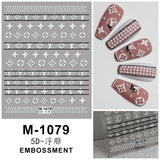 Luxury Designer Inspired Logo Nail Art Stickers | 3D Relief & Ultra-Thin Water Decals for Gel & Press-On Nail